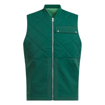 Go-To Quilted Dwr Stand Collar Slim Fit Zip Vest Men Vests Academy-Green IW6705
