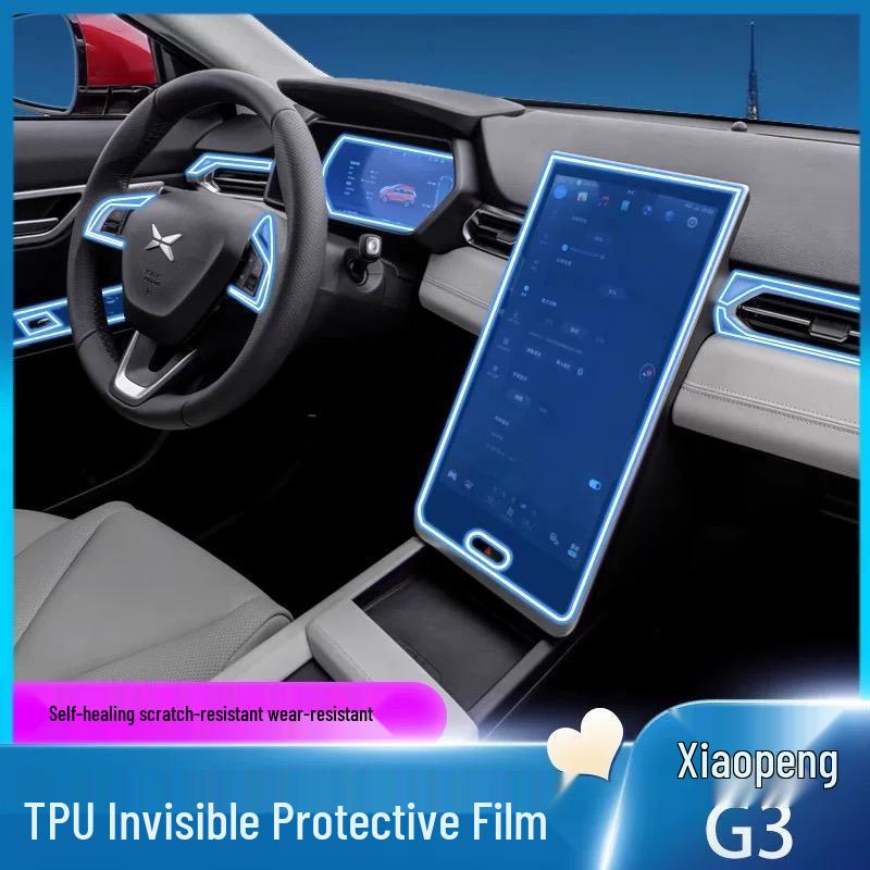 Xiaopeng G3I Interior TPU Protective Film for Console and Dashboard