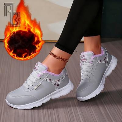 Damen Herbst- und Winter-Square-Dance-Schuhe, Lederschuhe mit weicher Sohle, Fitness-Aerobic-Schuhe, mit zusätzlichem Samt