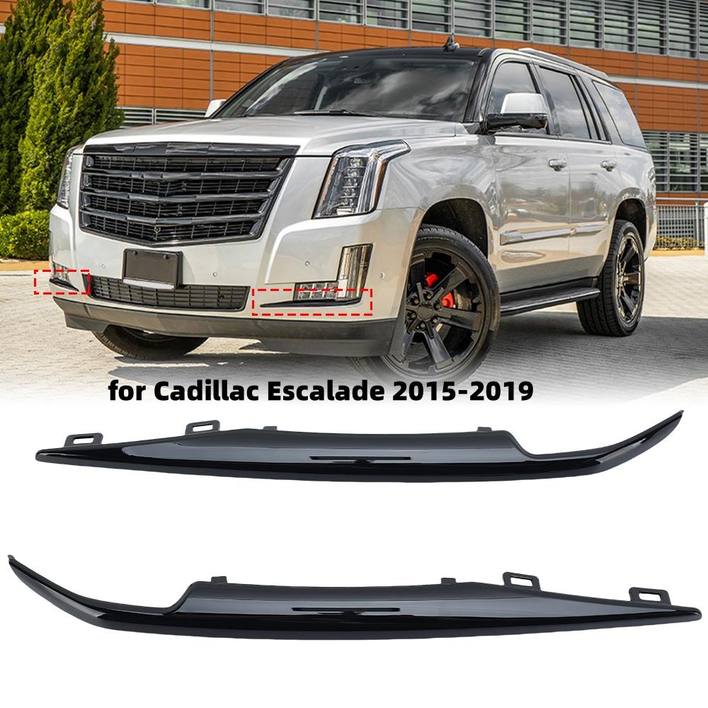Stoßfänger vorne Nebelscheinwerfer-Zierleiste für Cadillac Escalade 2015-2019 ABS Passform Ersetzen Scheinwerfer Nebelscheinwerfer Augenbrauenleiste Autozubehör