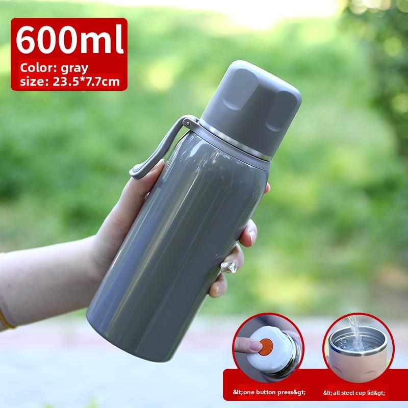 Wholesale Large-capacity All-steel Thermos Cup Portable Handle Water Cup Outdoor Sports Cup Personalized Gift Engraving Car