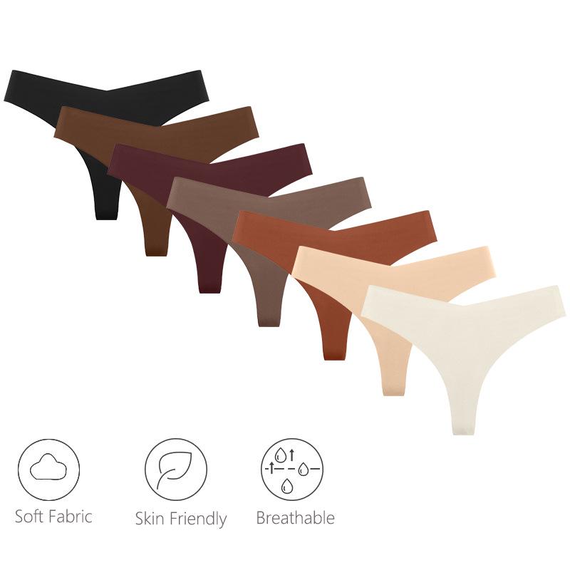 Cross-Border European & American Seamless Yoga Thong: Breathable, Sexy, Plus Size Women's Sports Panties