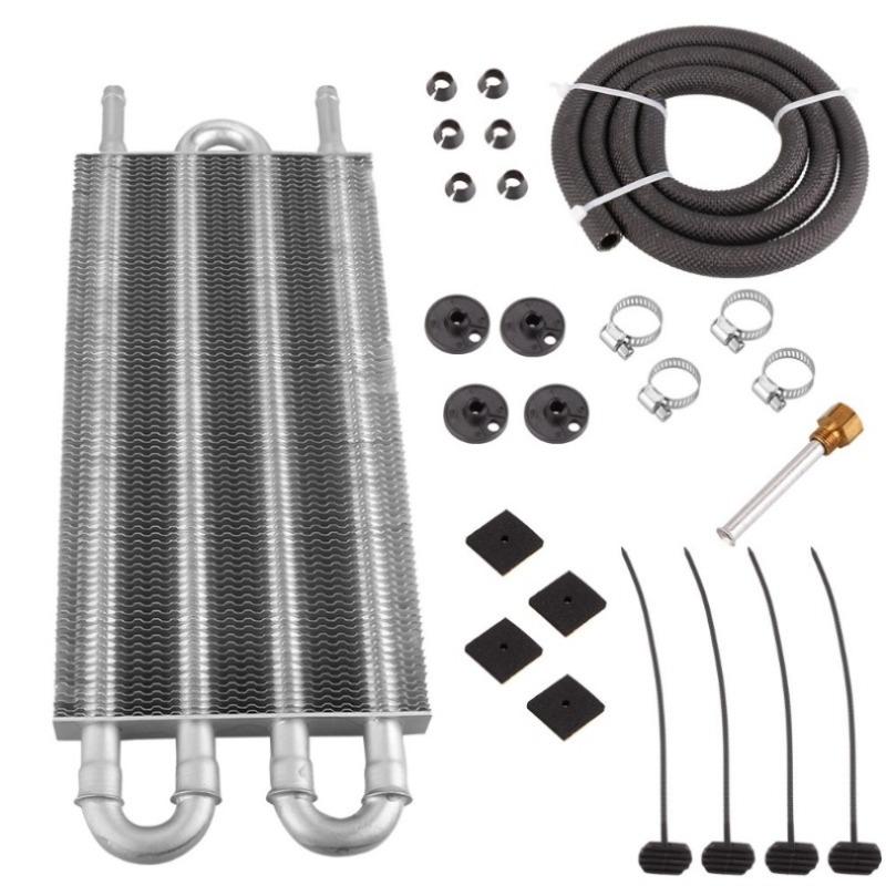 

Universal 4 Row 6 Row 8 Row Aluminum Car Air Conditioning Tube Belt Condenser Tube Auto-Manual Radiator Converter Kit Accessory 4 Row Silvery