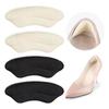 4D Lip Shape Anti-Slip Heel Grips for Women - JP Suede, Anti-Friction Shoe Pads for Large To Small Half Sizes