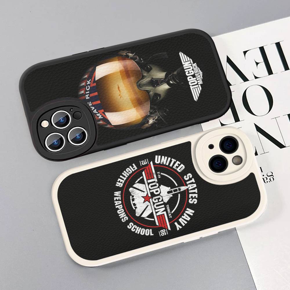 Top Gun Maverick Phone Cover For IPhone 16 15 14 13 12 11 Pro Max Plus Leather Soft Case