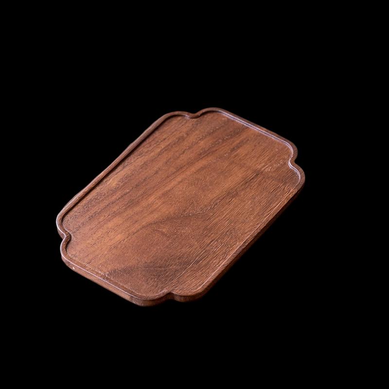 Chinese Style Walnut Wood Tea Serving Tray