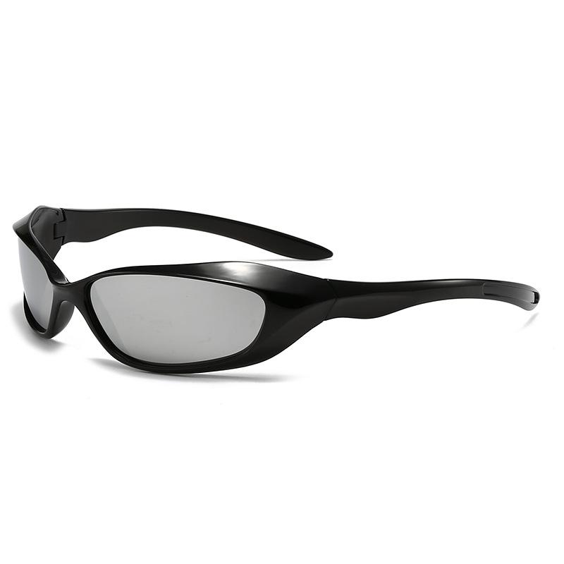 Futuristic Y2K Punk Style Sports Sunglasses for Couples - Trendy Hip-Hop Cycling Glasses