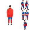 Exquisite Superman Superhero Christopher Reeve Muscle Jumpsuit For Halloween And Cosplay