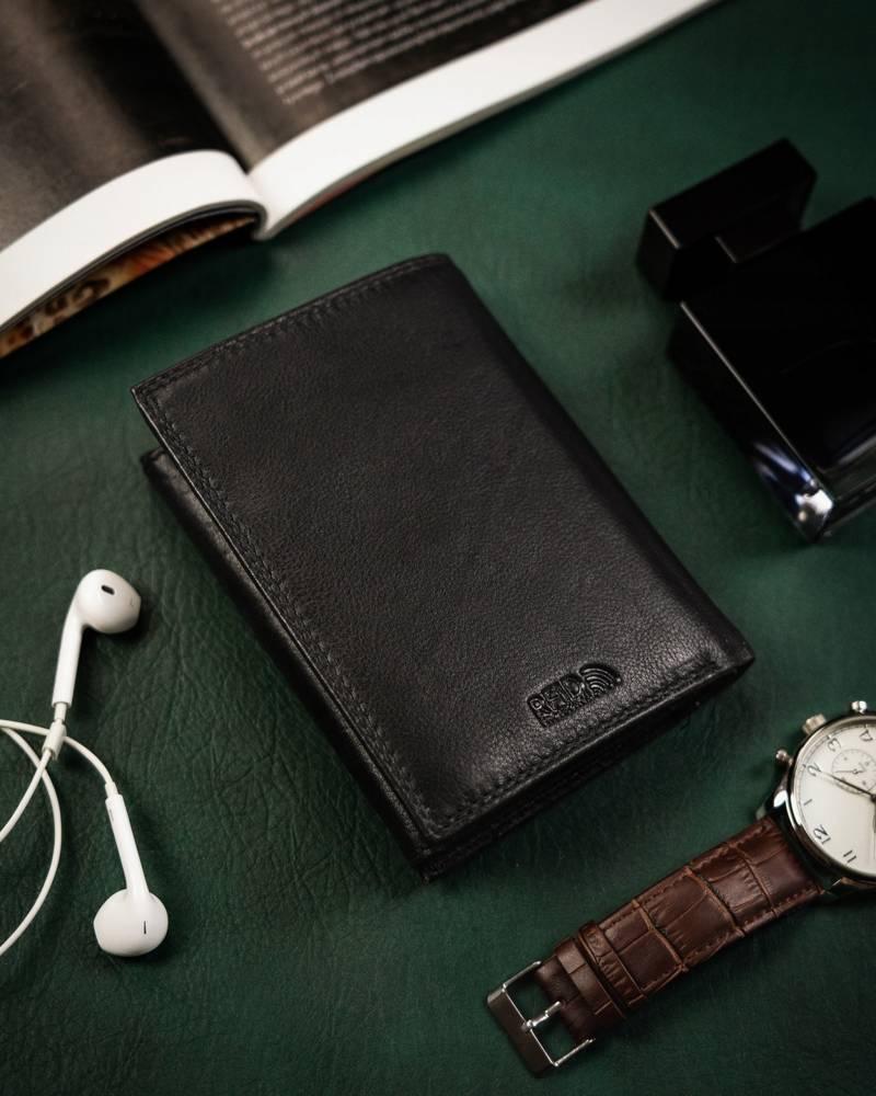 Elegant men's leather wallet - Peterson