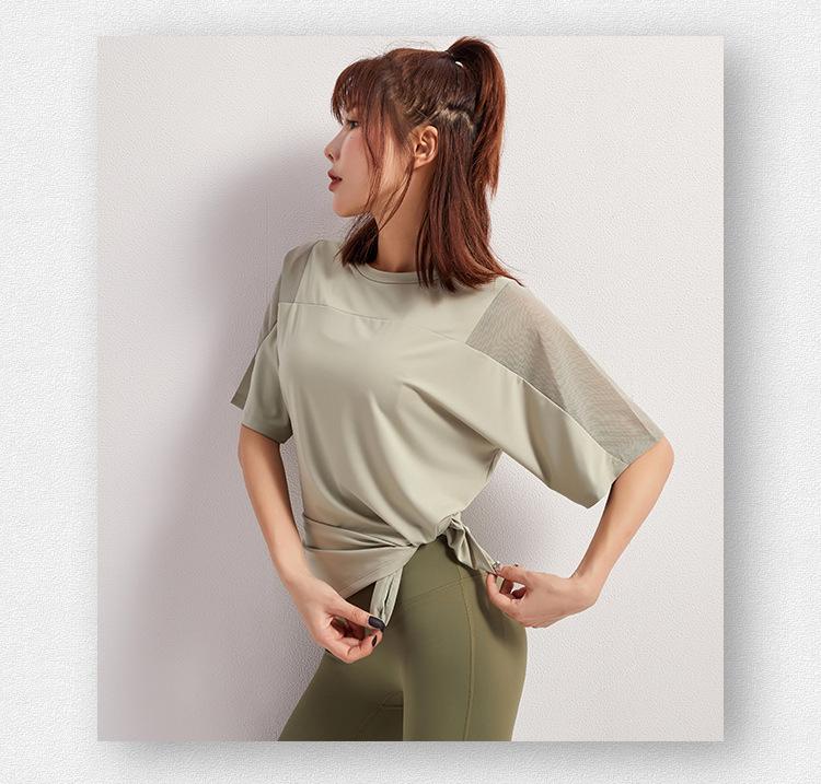 2025 Women's Quick-Dry Summer Yoga T-Shirt: Loose, Breathable Short Sleeve for Running & Fitness