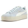 Puma Smash Platform Comfortable Versatile Durable Low-Top Sneakers Women Sneakers Blue White 366488-17