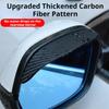 2Pcs Carbon Fiber Car Rearview Mirror Rain Shield Eyebrow Flexible Car Rearview Mirror Rain Shield Protector Eyebrow Rain Cover