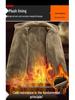 Men's Plus Velvet Double-Sided Lambswool Jacket - Large Size, Winter Warmth Coat