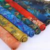 Chinese Landscape Painting Fabric Silk Stretch Satin Cloth for Cheongsam Hanfu DIY Sewing Craft Dress Stage Clothing Supplies