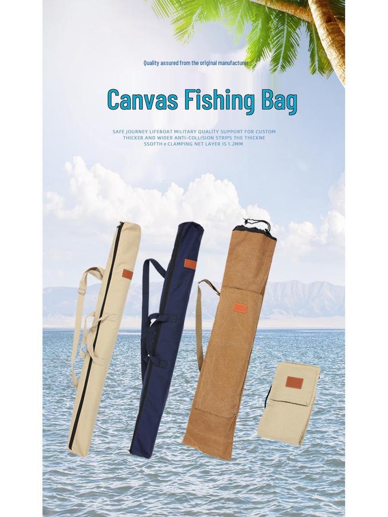 Portable Fishing Gear Storage: Lightweight, Foldable Fishing Rod & Umbrella Bag for Outdoor Sea Trips