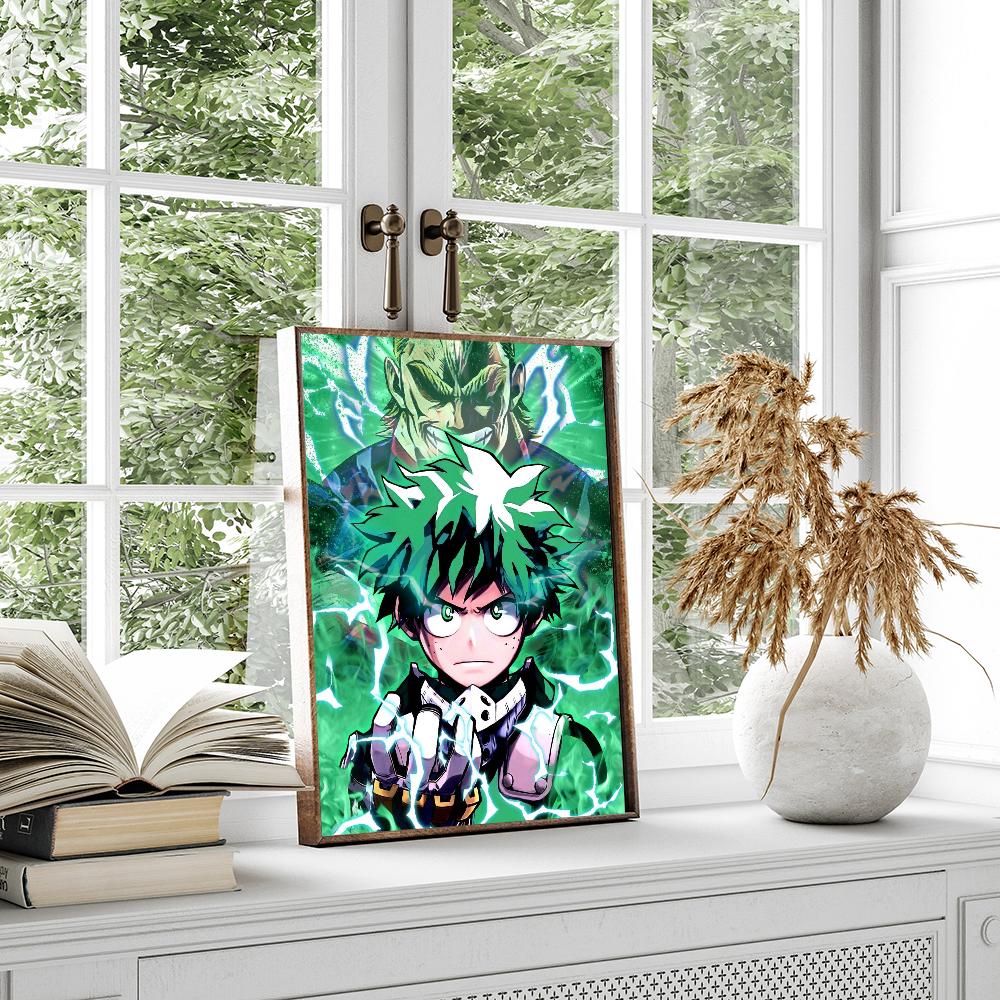 Midoriya Izuku Deku My Hero Academia  Classic Vintage Posters Whitepaper Prints Posters Artwork Kawaii Room Decor