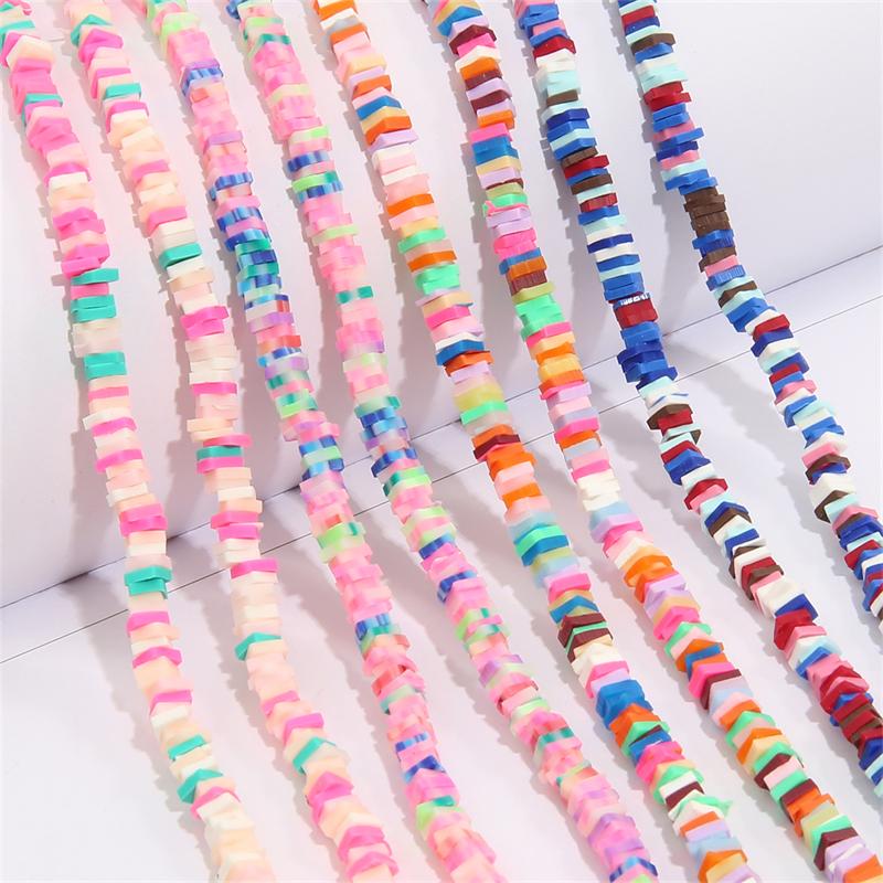 

350 шт. 5 мм плоские квадратные бусины-разделители из полимерной смолы и глины для самостоятельного изготовления ювелирных изделий