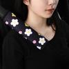 Flower Printed Car Cover Non-slip Safety Belt Protector Universal Belt Protector  For Car