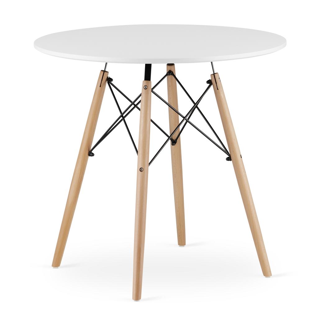 JUST HOME Scandinavian round table INFININTY 80 x 80 x 72cm white