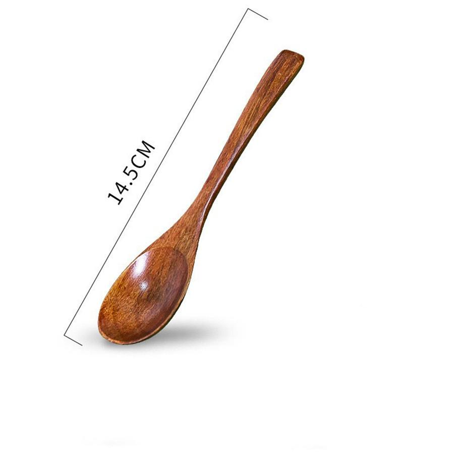 10/12.5/14.5Cm Wooden Spoon Bamboo Kitchen Cooking Utensil Tool For kitchen Soup Teaspoon Catering Wooden Spoons Soup Spoons