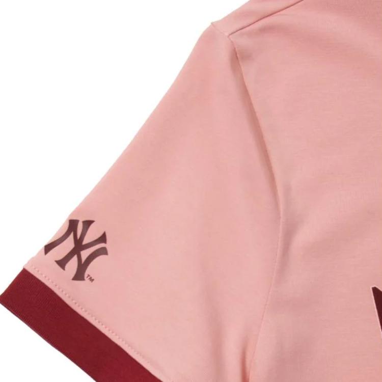 New MLB New York Yankees T Shirt Women's Pink 3FTSV0844-50PKM
