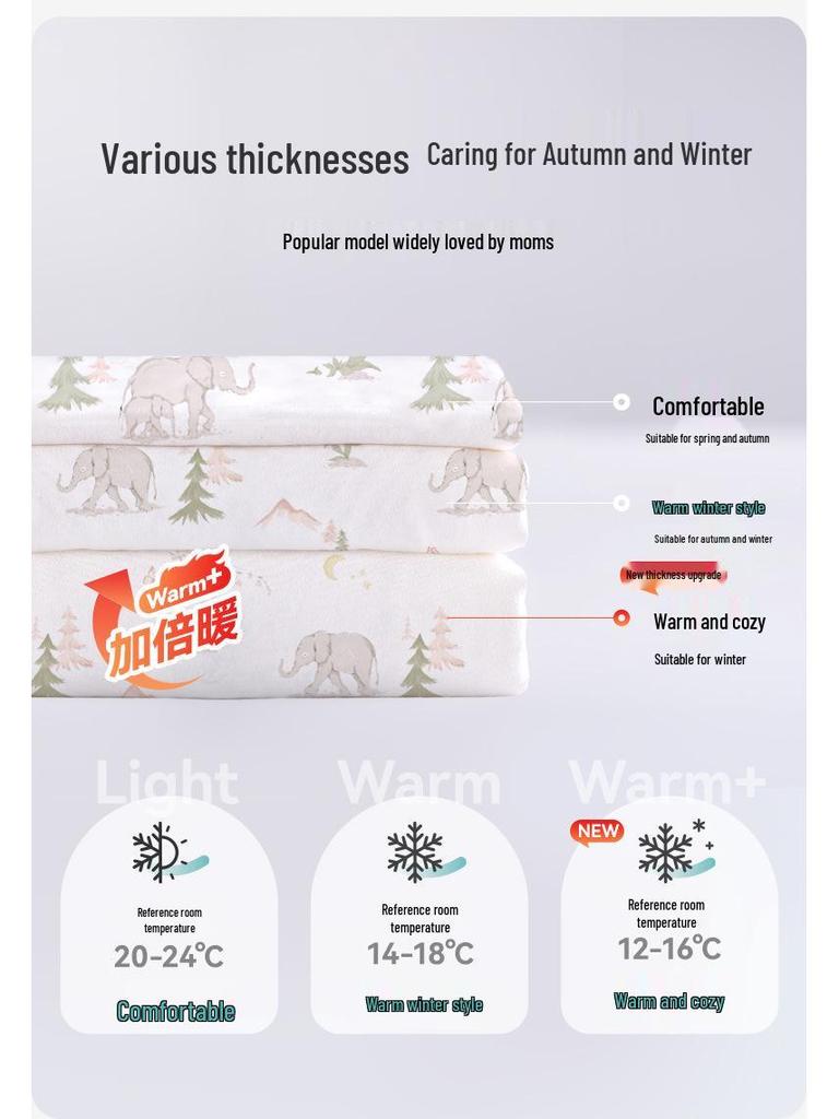 British Baby Autumn/Winter Knitted Split-Leg Sleeping Bag - Anti-Kick for Boys & Girls