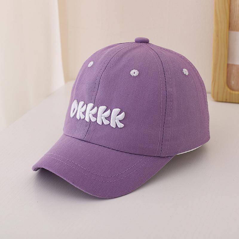 Modna Haftowana Czapka Baseballowa dla Dzieci na Wiosnę 2026 - Nakrycie Głowy Chroniące Przed Słońcem dla Chłopców i Dziewczynek