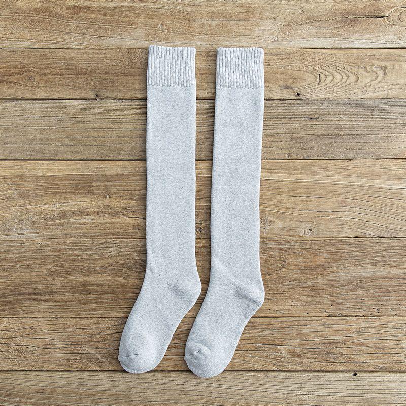 Extra Thick Winter Knee-High Cotton Socks for Men & Women