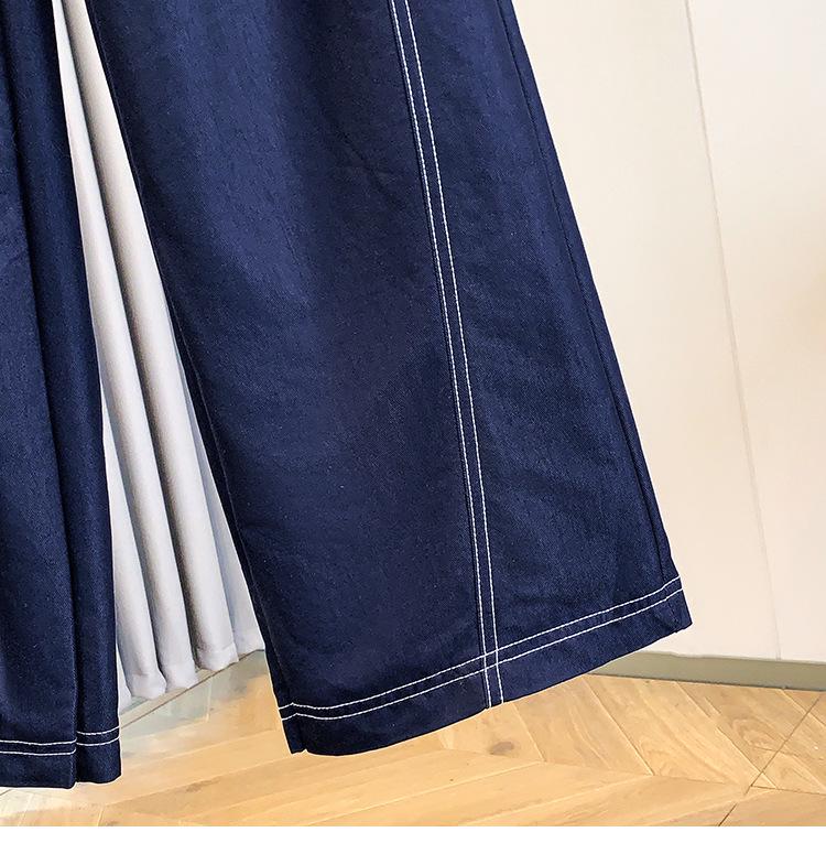 Tencel Plus Size Women’s High Waist Wide Leg Jeans - Slimming, Loose Drape for Spring/Summer