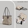 Customized simple commuter tote bag for women 2025 new trendy large-capacity bento bag, student underarm tote bag in class