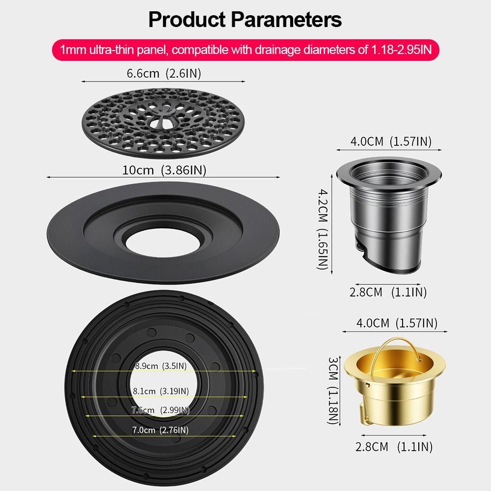 Fast Drainage Floor Drain Cover Anti-odor Sewer Drain Protector Floor Drain Bathroom Kitchen