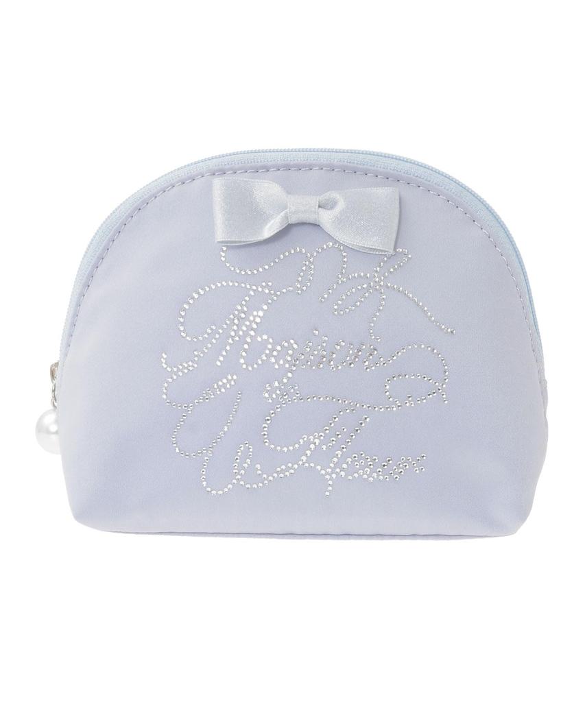 Maison de FLEUR Shiny Ribbon Round Pouch Bordeaux F Bag 08001166600 Pouch/Drawstring