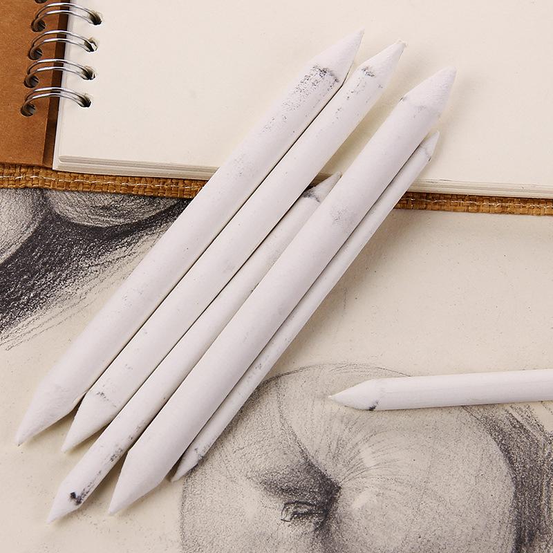3/6Pcs Double Head Durable Blending Stumps Art Sketch White Drawing Tools Smudge Paper Pencil School Stationery Supplies