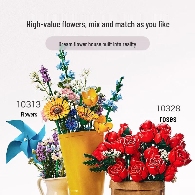 LEGO 10328 Rose Bouquet Building Kit