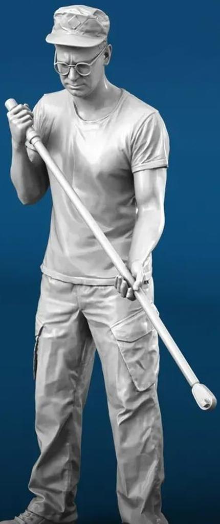 Spallach Vehicle Maintenance Soldier Resin Kit SPU28272 1/72 (person)
