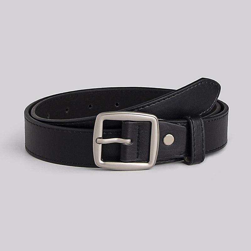 Basic Women's Belt, Fashionable Commuter Pin Buckle Belt, Simple and Versatile PU Imitation Leather Belt, Women's Belt