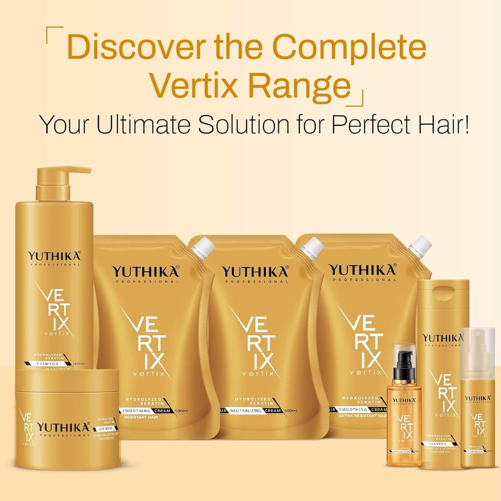 Yuthika Professionelle Vertix Hydrolyzed Keratin Haarmaske 150ml zur Reparatur von trockenem, geschädigtem Haar