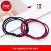 Women's A1V40 Hair Tie Set: Simple One-Piece Ponytail Rope with Free Shipping
