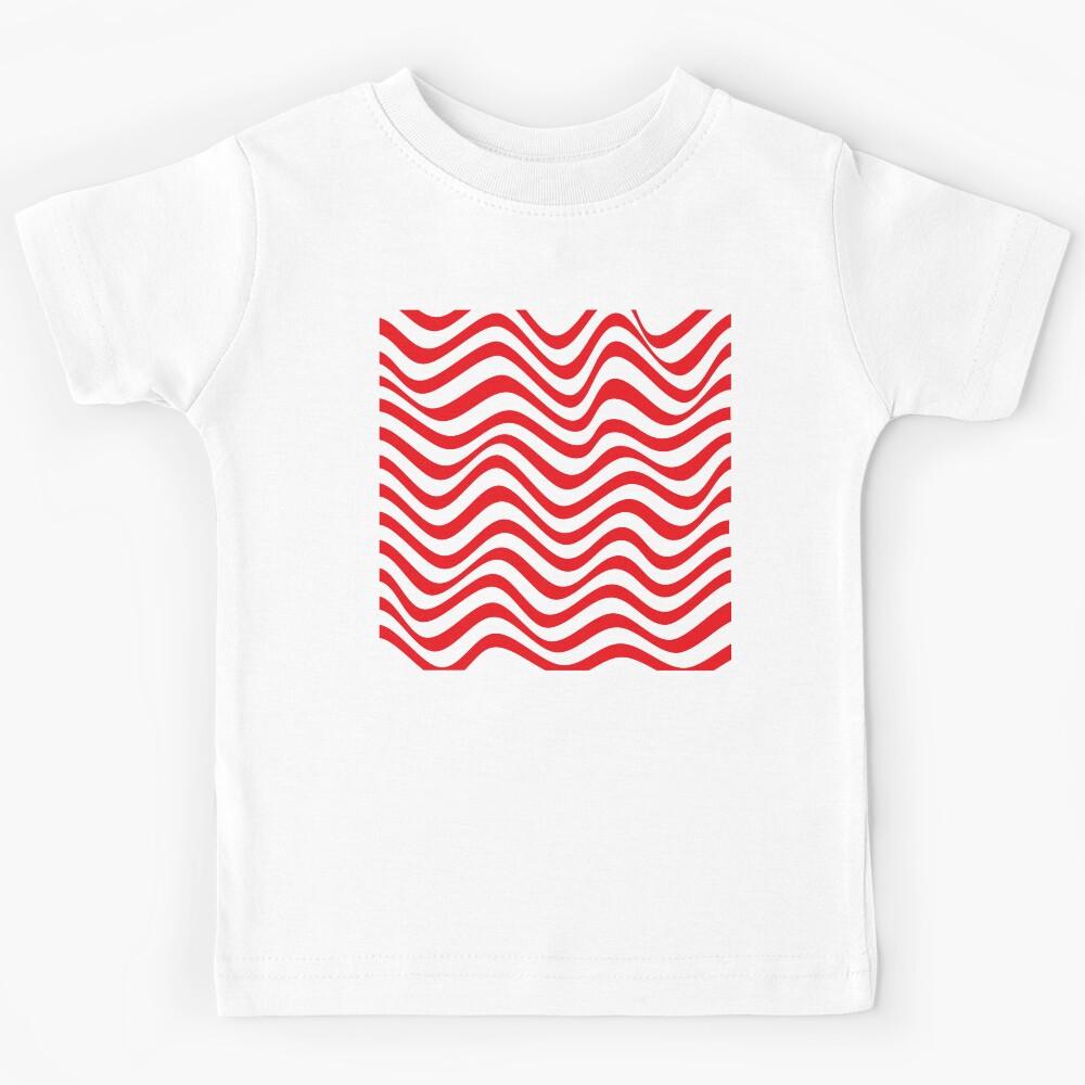 Red Waves Kids T-Shirt 120