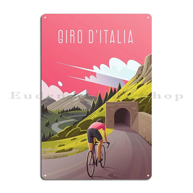 Tdf Official Poster Col Du Tourmalet Giro dItalia Metal Plaque Printing Garage Club Cinema Funny Tin Sign Poster