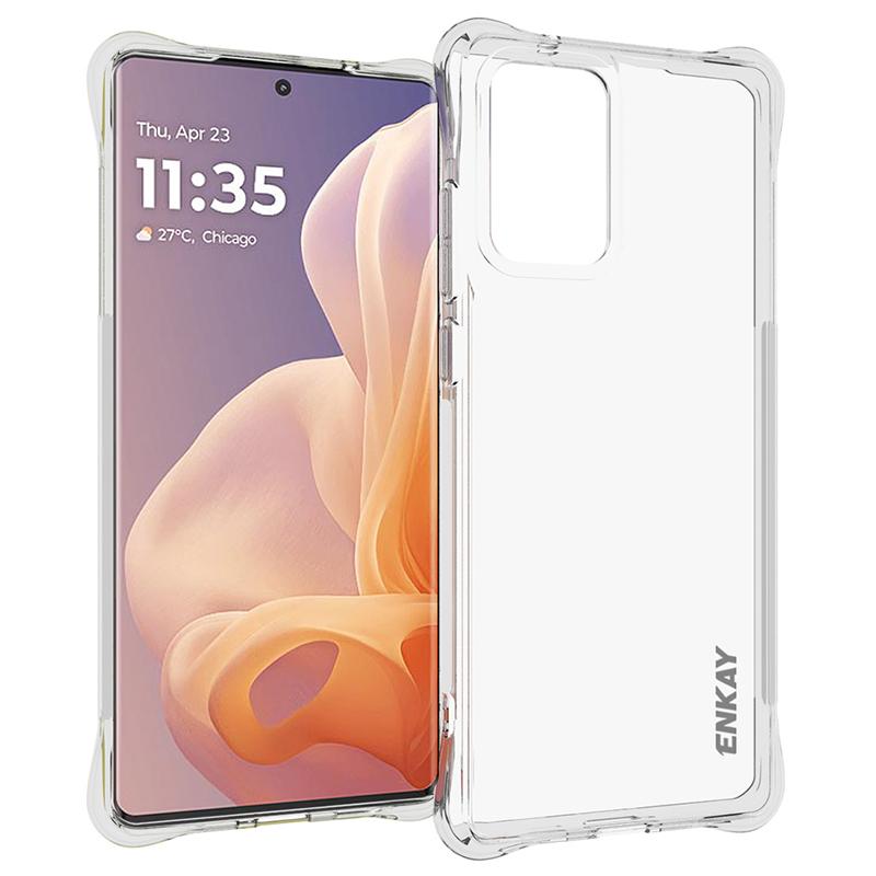 

ENKAY HAT PRINCE Чехол для Motorola Moto G85 5G/S50 Neo 5G TPU Кристально прозрачный Чехол для телефона Угловые подушки безопасности Защита от падений A