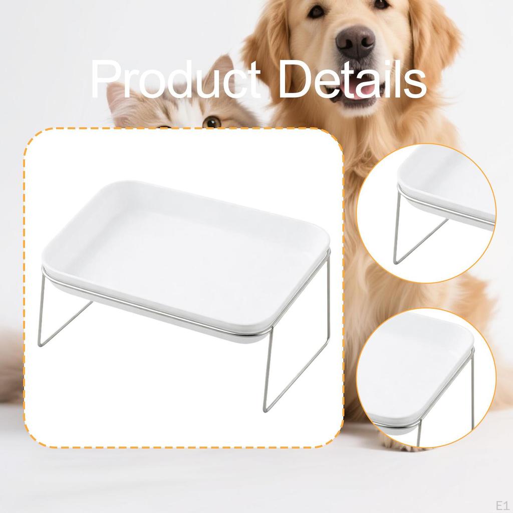Bowl Easy to Clean Elevated Pet Feeder Raised Cat Food for Small Pets Little Dogs