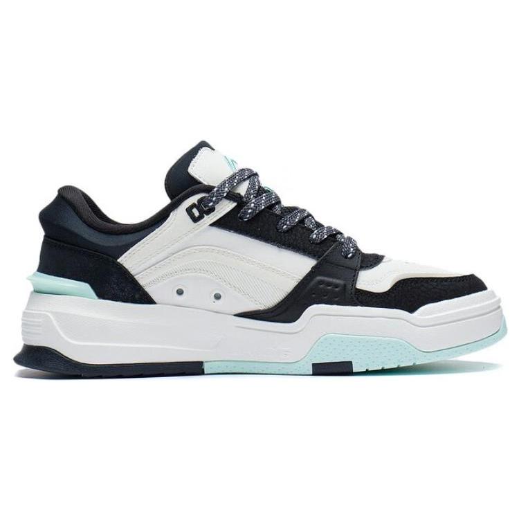 Li Ning Canchun Fashion Trend Low Top Sports Casual Shoes Women's Black White Blue AGCS246-1