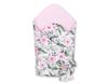 2-in-1 Baby Wrap with Tie, Stiffened and Soft - Pink Peonies