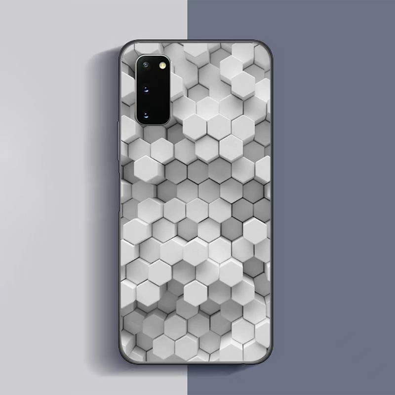 Hexagon-Telefonkasten für Samsung Galaxy S6 S7 Edge Plus S9 S20Plus S20ULTRA S10lite S225G S10 Note20ultra-Kasten