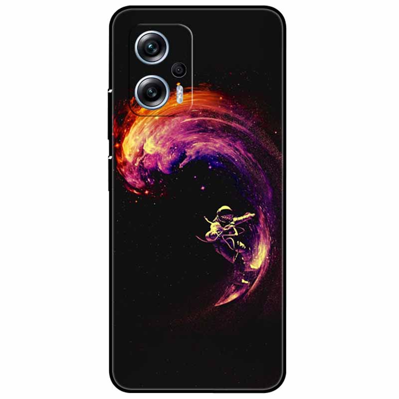 For Xiaomi Poco X4 GT Case 6.6'' Cat Wolf TPU Silicone Soft Coque Fundas for Poco X4 GT 5G Cover Black Edge Lovely PocoX4 X 4 GT