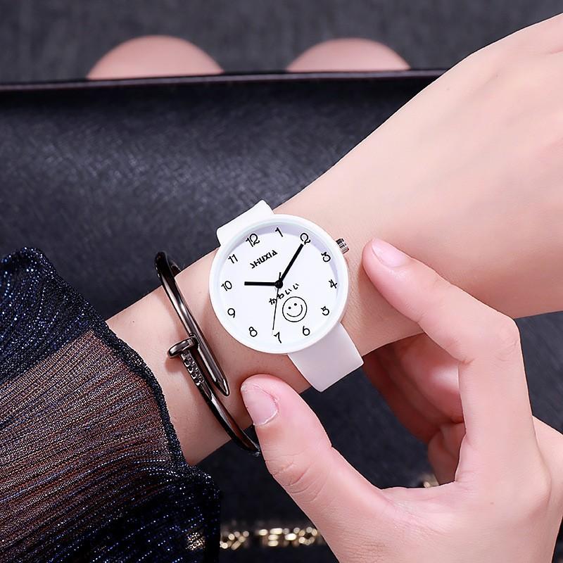 Cute Fashion Candy Color Jelly Waterproof Silicone Children'S Watch Female High School Student Simple Trend Watch