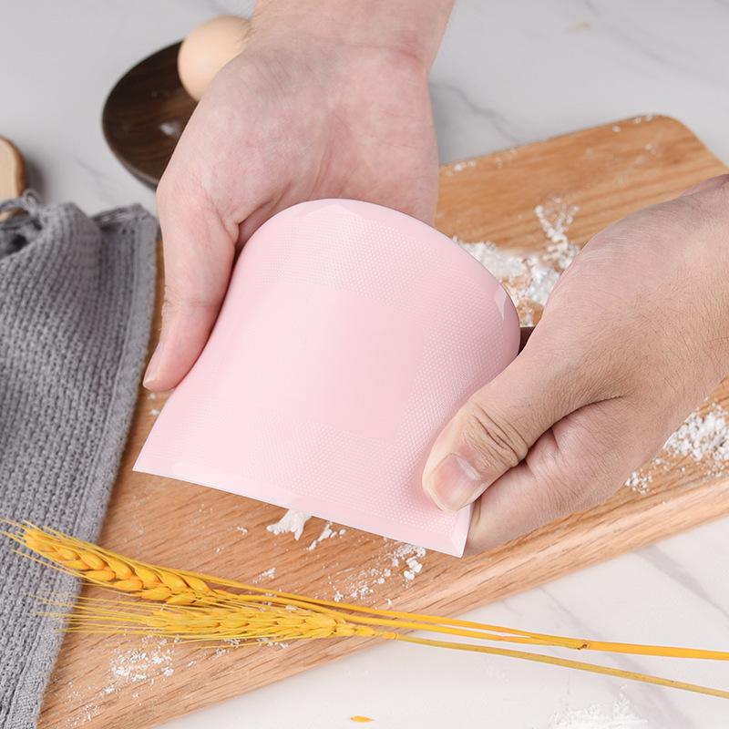 Food Grade PE Baking Scraper Plastic Dough Cutter