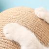 POPETPOP Cat Scratching Ball Toy - Small Rotatable Kitten Scratcher Sisal Toy, Wood Cat Scratcher with Ball for Indoor Kitties To Grind Claws, Cat