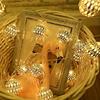 LED Moroccan Hollow Metal Ball String Lights Solar Powered-Perfect for Wedding,Party,Birthday,Garden/Yard Outdoor Decorative/decor for room